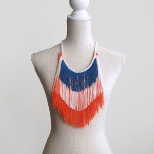 Grace and Lace Fringe Necklace